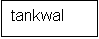 Tekstvak: tankwal